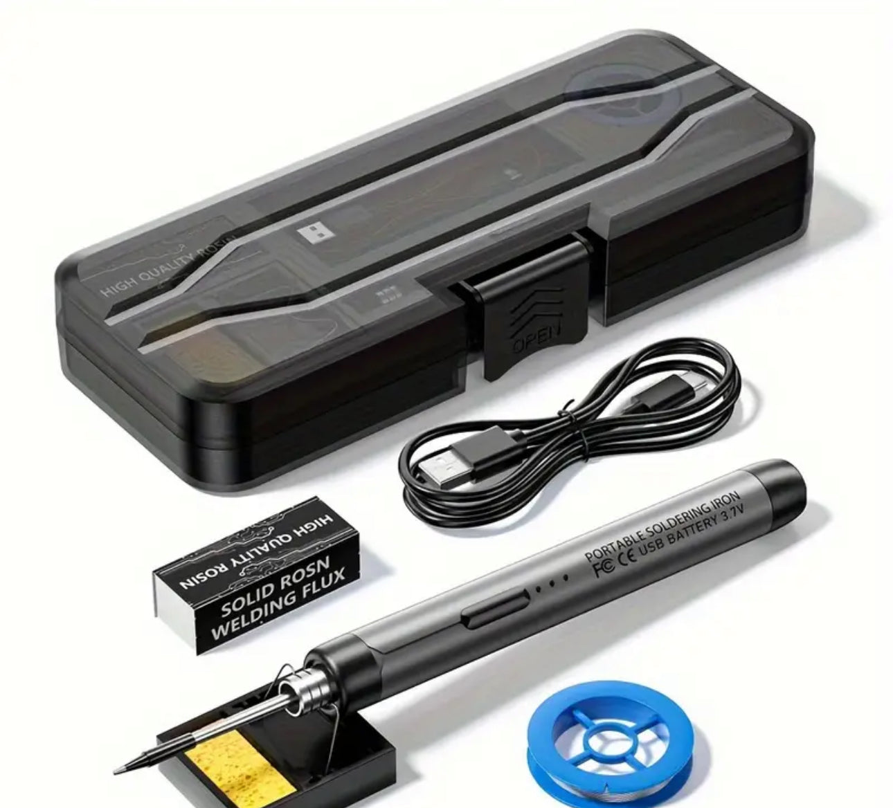 On the go soldering kit